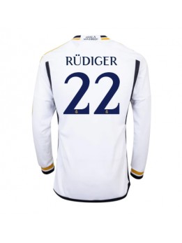 Billige Real Madrid Antonio Rudiger #22 Hjemmedrakt 2023-24 Langermet